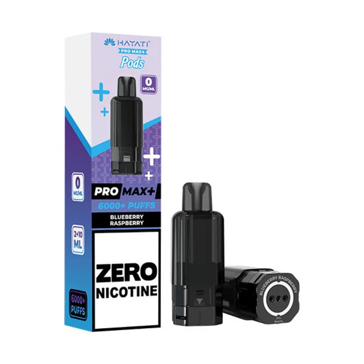 Hayati Pro Max Plus 6000 Prefilled Pod Zero Nicotine Blueberry Raspberry