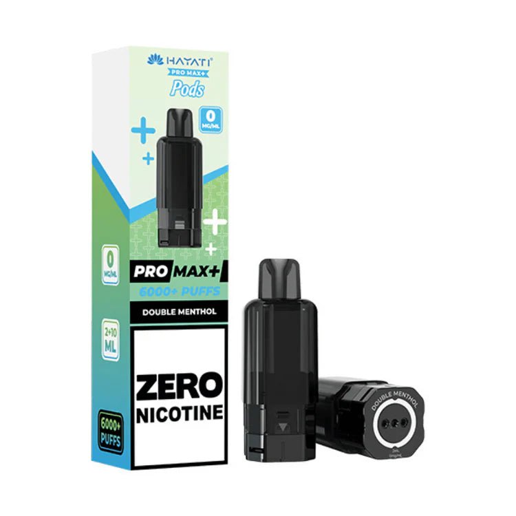 Hayati Pro Max Plus 6000 Prefilled Pod Zero Nicotine Double Menthol