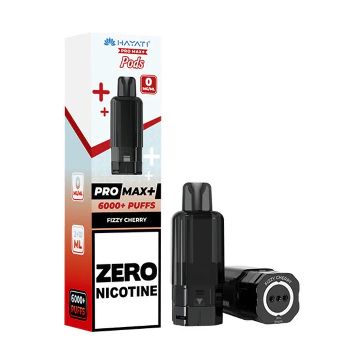 Hayati Pro Max Plus 6000 Prefilled Pod Zero Nicotine Fizzy Cherry