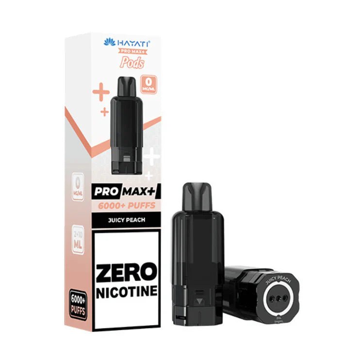 Hayati Pro Max Plus 6000 Prefilled Pod Zero Nicotine Juicy Peach
