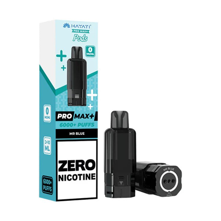 Hayati Pro Max Plus 6000 Prefilled Pod Zero Nicotine Mr Blue