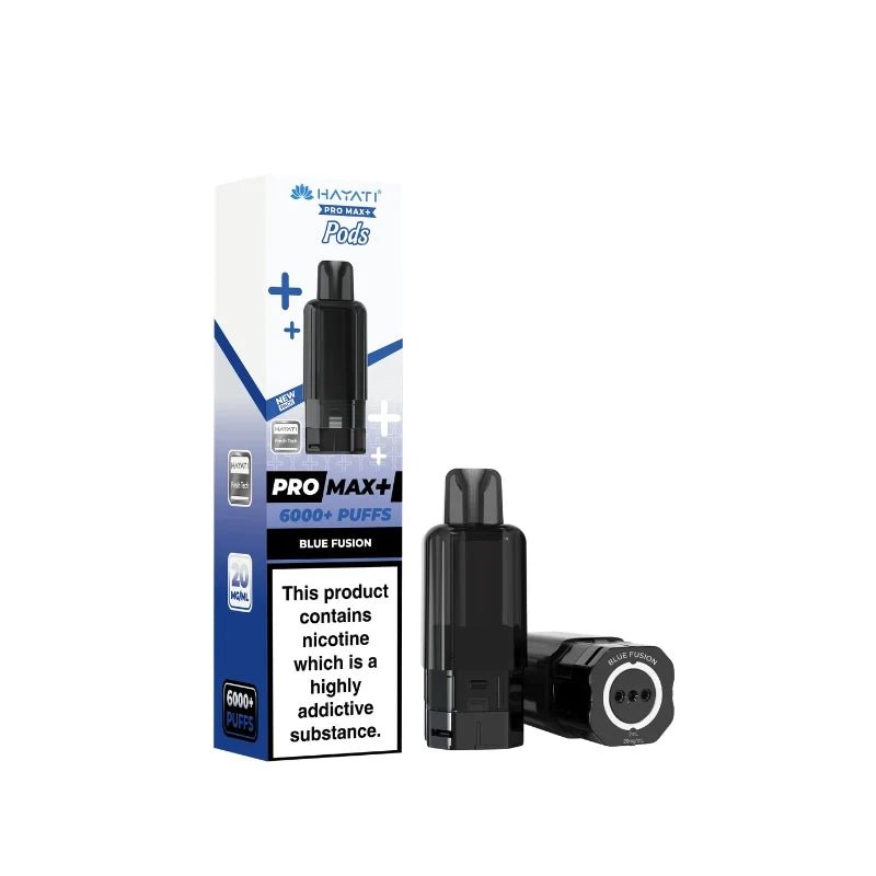 Hayati Pro Max Plus 6000 Prefilled Pods Box of 5 Blue Fusion (£19.99)