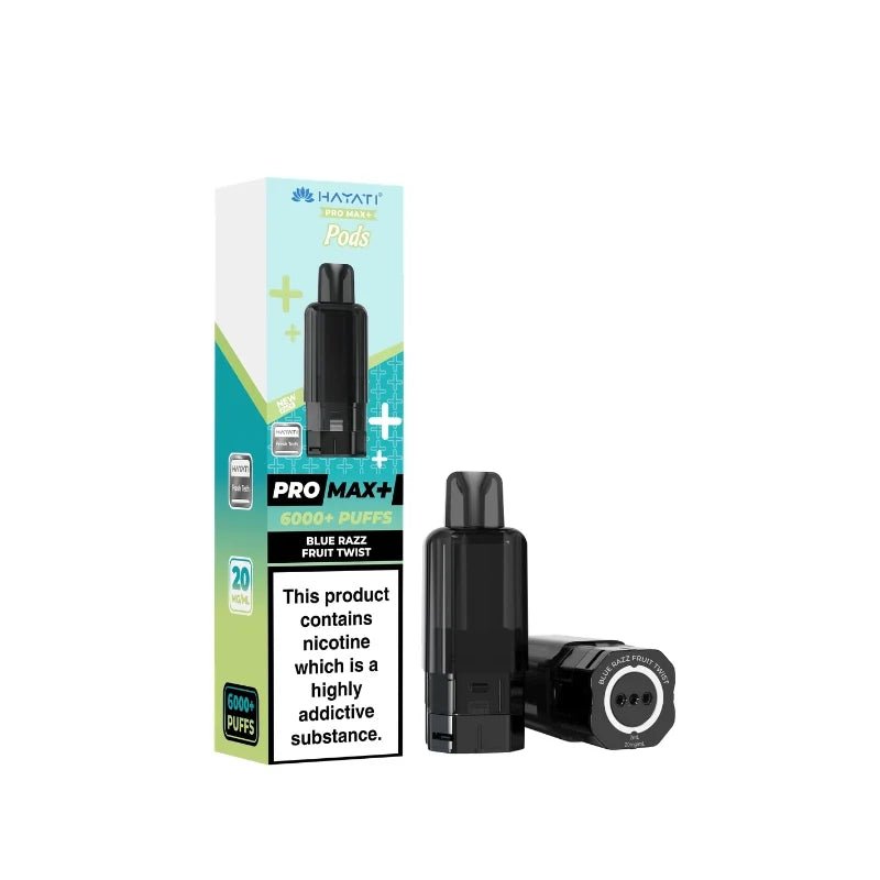 Hayati Pro Max Plus 6000 Prefilled Pods Box of 5 Blue Razz Fruit Twist (£19.99)