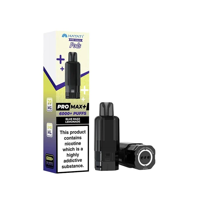 Hayati Pro Max Plus 6000 Prefilled Pods Box of 5 Blue Razz Lemonade (£19.99)