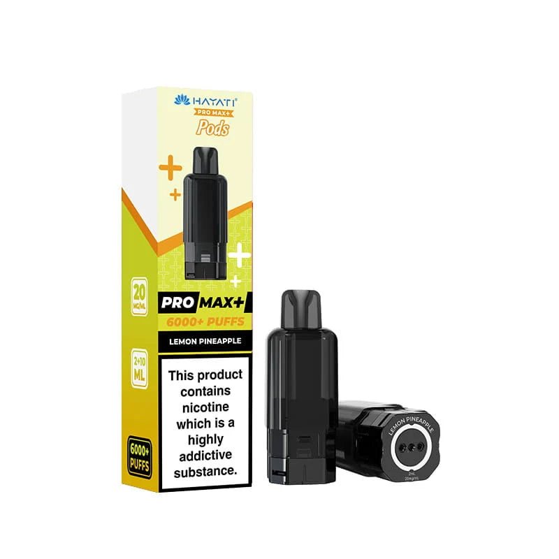 Hayati Pro Max Plus 6000 Prefilled Pods Box of 5 Lemon Pineapple (£19.99)