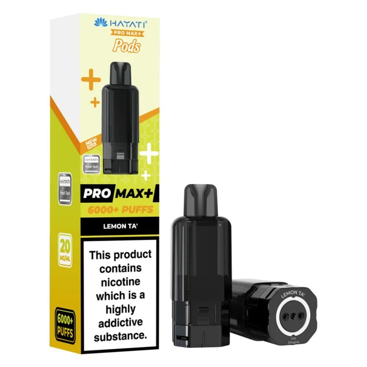Hayati Pro Max Plus 6000 Prefilled Pods Box of 5 Lemon Ta (£19.99)