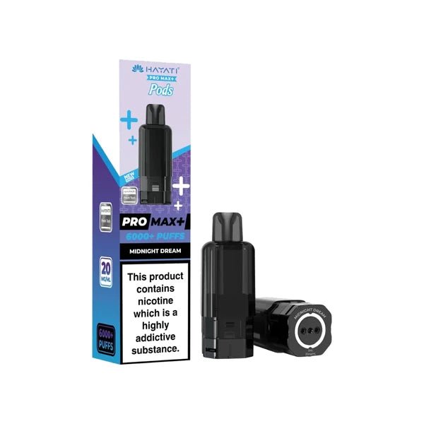 Hayati Pro Max Plus 6000 Prefilled Pods Box of 5 Midnight Dream (£19.99)