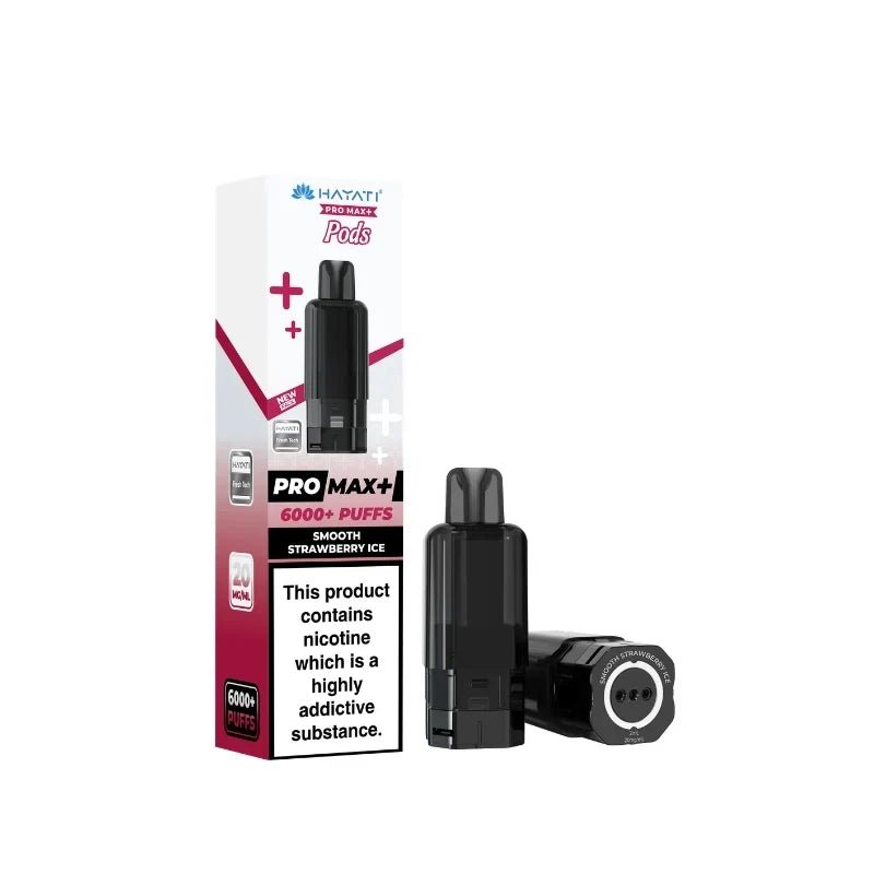 Hayati Pro Max Plus 6000 Prefilled Pods Box of 5 Smooth Strawberry Ice (£19.99)