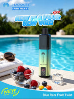 Hayati Pro Max Plus 6000 Puffs Prefilled Pod Vape Kit Box of 5 - 10mg Blue Razz Fruit Twist