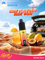 Hayati Pro Max Plus 6000 Puffs Prefilled Pod Vape Kit Box of 5 - 10mg Sunset Aura