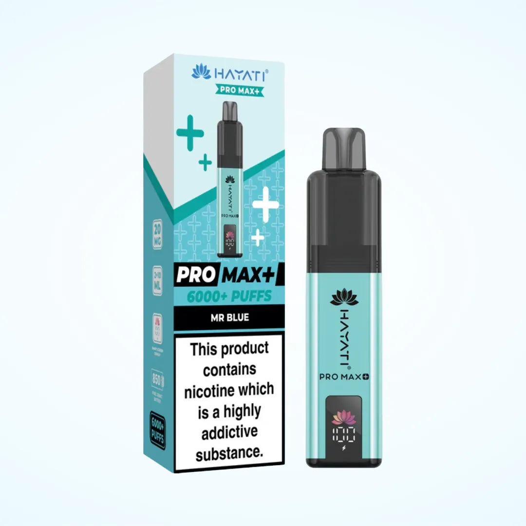Hayati Pro Max Plus 6000 Puffs Prefilled Pod Vape Kit Box of 5 - 10mg