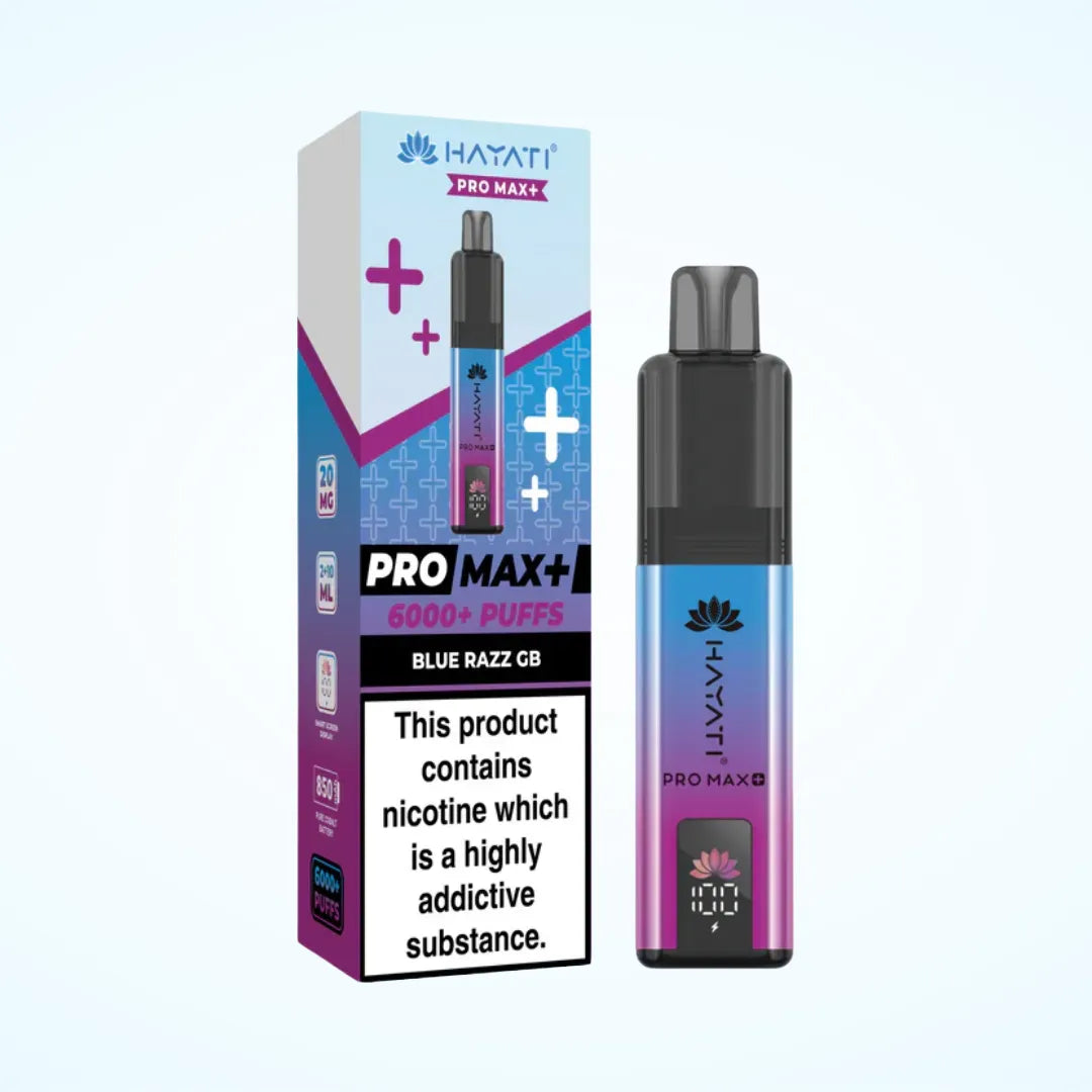 Hayati Pro Max Plus 6000 Puffs Prefilled Pod Vape Kit Box of 5 - 10mg