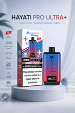 Hayati Pro Ultra Plus 25k Prefilled Pods Box of 5 Blueberry Raspberry / Blueberry Raspberry Cherry