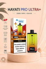Hayati Pro Ultra Plus 25k Prefilled Pods Box of 5 Cola Ice