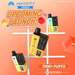 Hayati Rubik 7000 Puffs Prefilled Vape Kit Pack of 5 Banana Ice