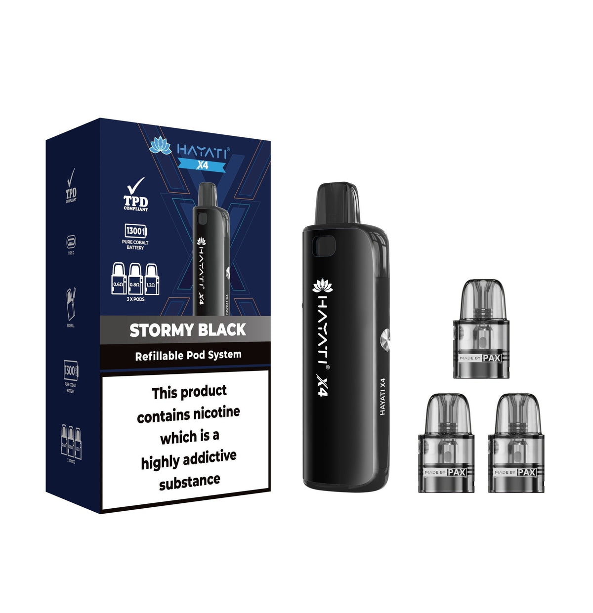 Hayati X4 Refillable Pod System Kit - Bulk Vape Wholesale