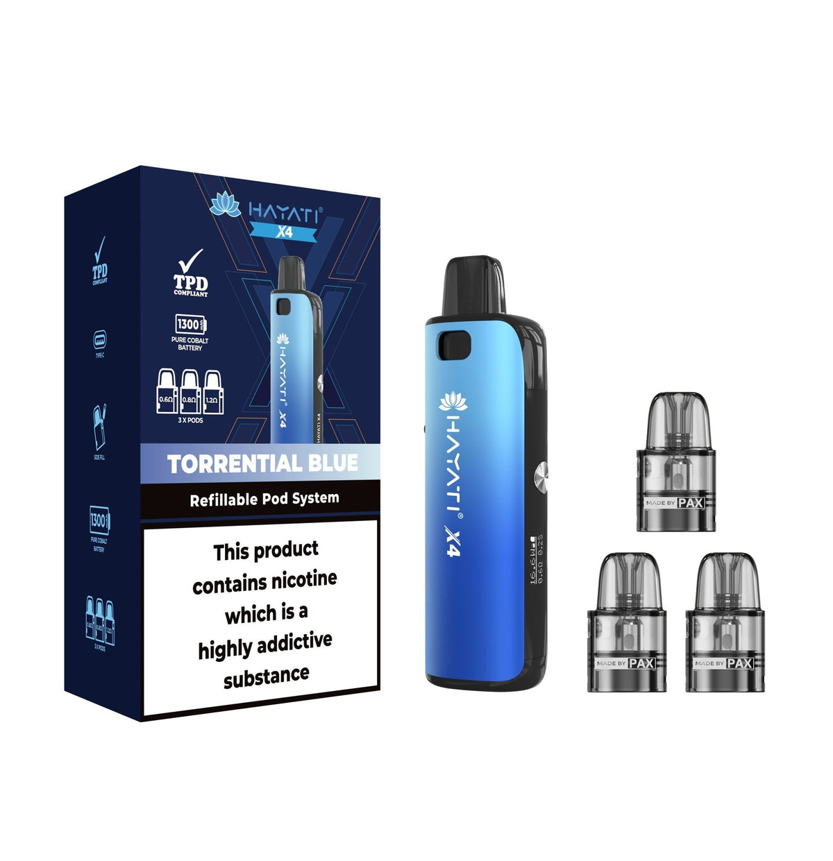 Hayati X4 Refillable Pod System Kit - Bulk Vape Wholesale