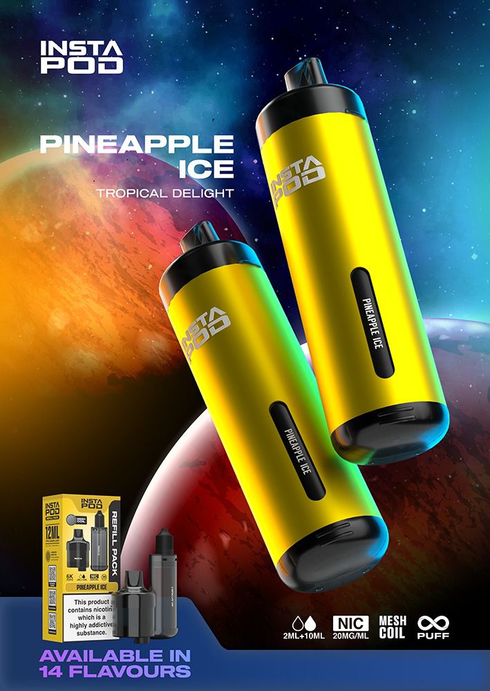 Buy Insta Pod 6000 Disposable Vape Pack of 5 - Bulk Vape Wholesale
