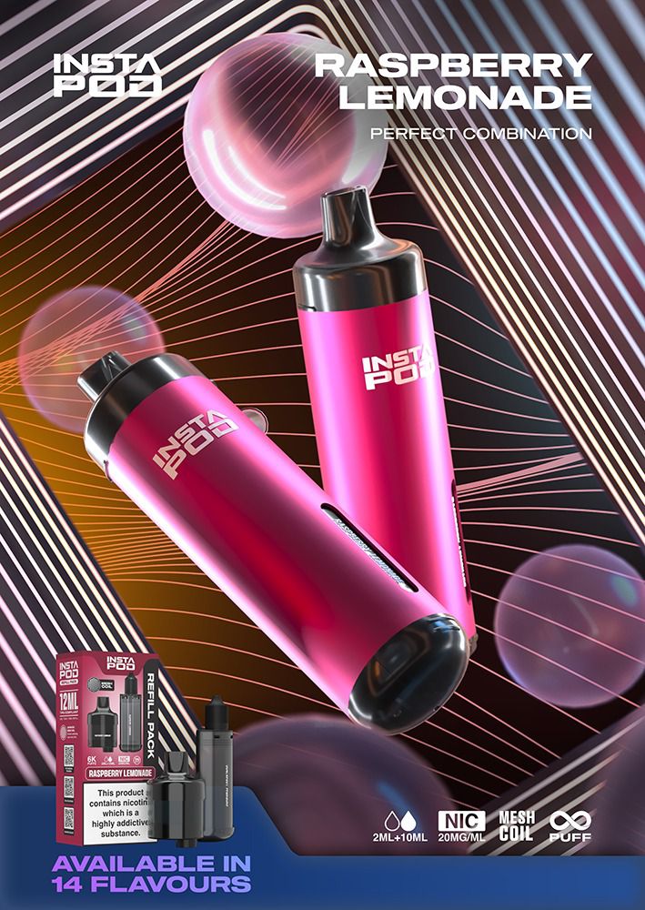 Buy Insta Pod 6000 Disposable Vape Pack of 5 - Bulk Vape Wholesale