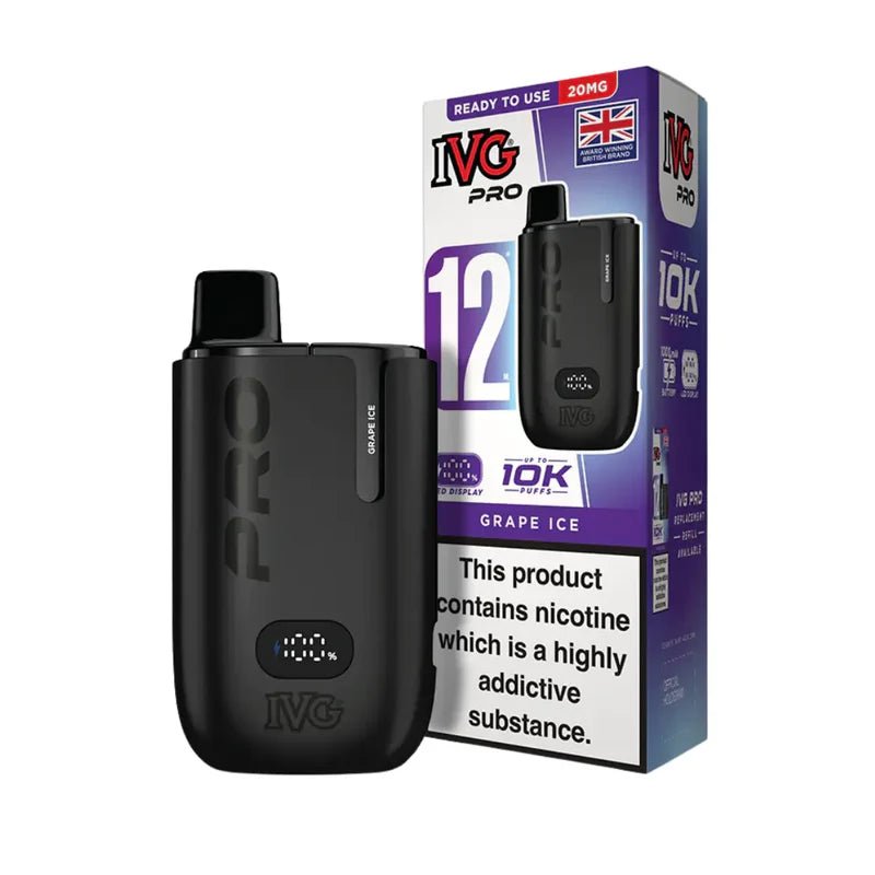 IVG Pro 10K Prefilled Pod Kit - Box of 5 Grape Ice