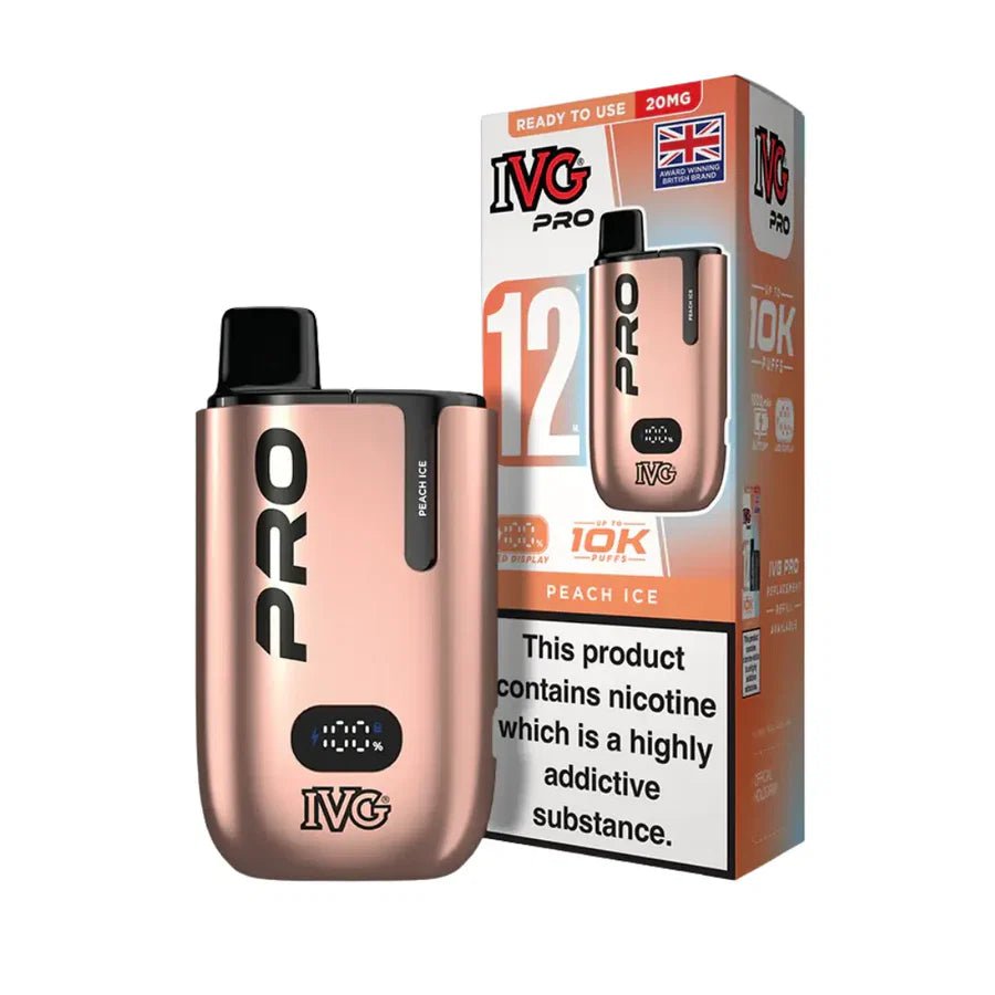 IVG Pro 10K Prefilled Pod Kit - Box of 5 Peach Ice