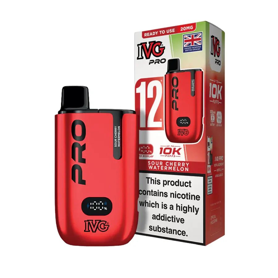 IVG Pro 10K Prefilled Pod Kit - Box of 5 Sour Cherry Watermelon