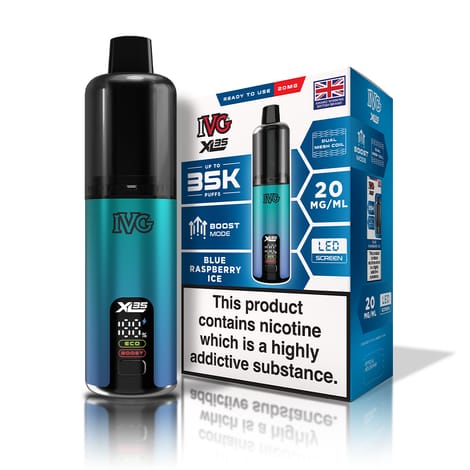 IVG XL 35K Prefilled Pod Vape Kit Box of 5 Blue Raspberry Ice