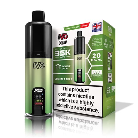 IVG XL 35K Prefilled Pod Vape Kit Box of 5 Green Apple
