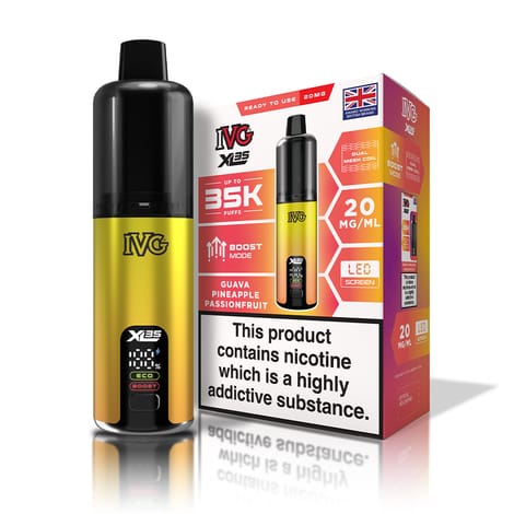 IVG XL 35K Prefilled Pod Vape Kit Box of 5 Guava Pineapple Passionfruit