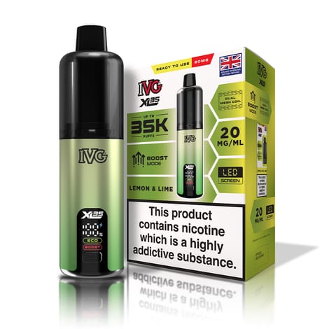 IVG XL 35K Prefilled Pod Vape Kit Box of 5 Lemon & Lime