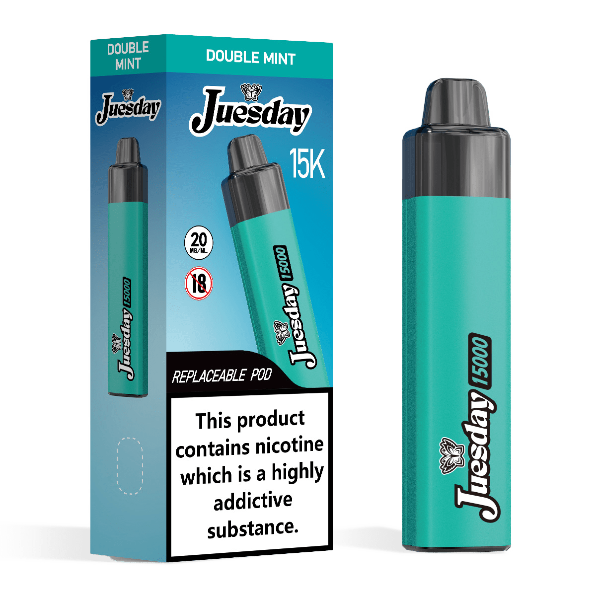 Juesday 15K Prefilled Vape Kit Double Mint