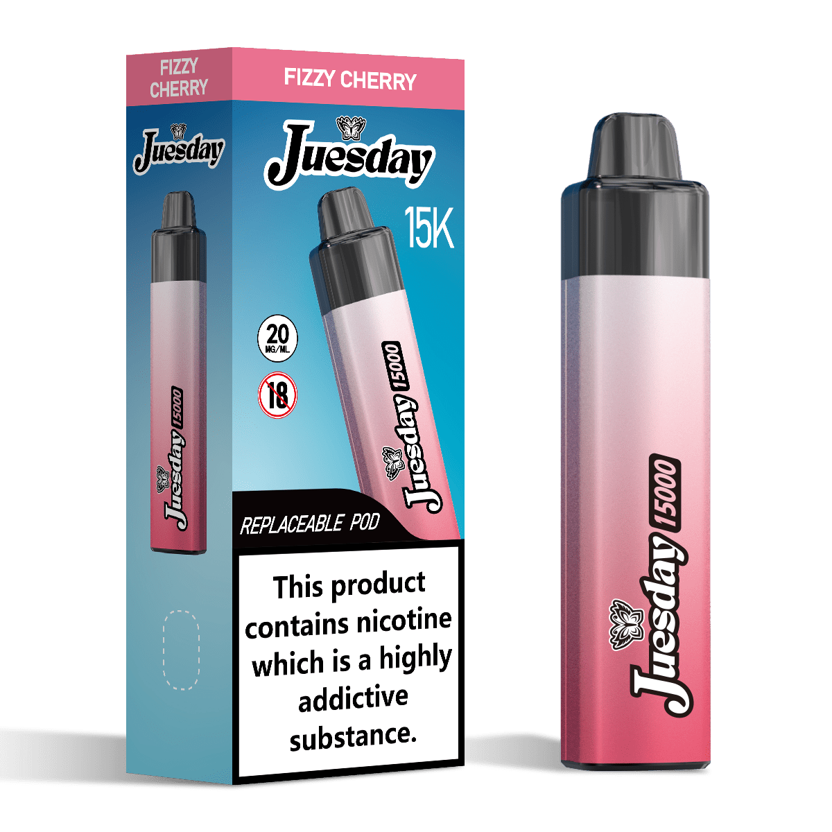 Juesday 15K Prefilled Vape Kit Fizzy Cherry