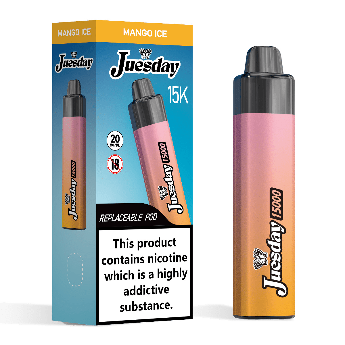 Juesday 15K Prefilled Vape Kit Mango Ice