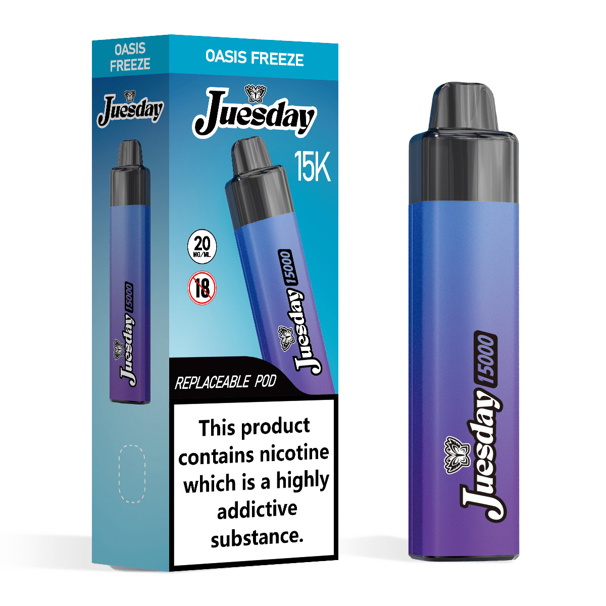 Juesday 15K Prefilled Vape Kit Oasis Freeze