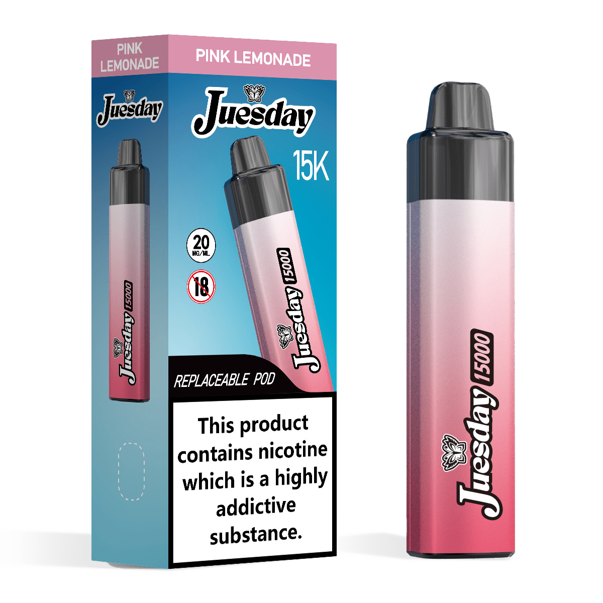 Juesday 15K Prefilled Vape Kit Pink Lemonade