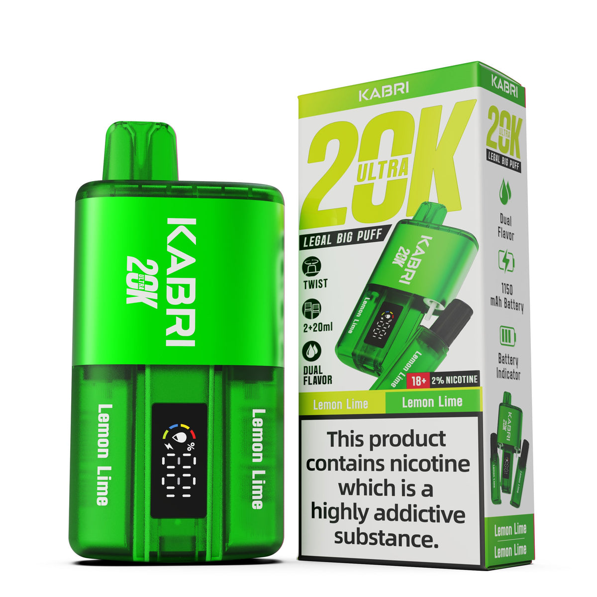 Buy Kabri Ultra 20K Disposable Vape Box of 5 - Bulk Vape Wholesale