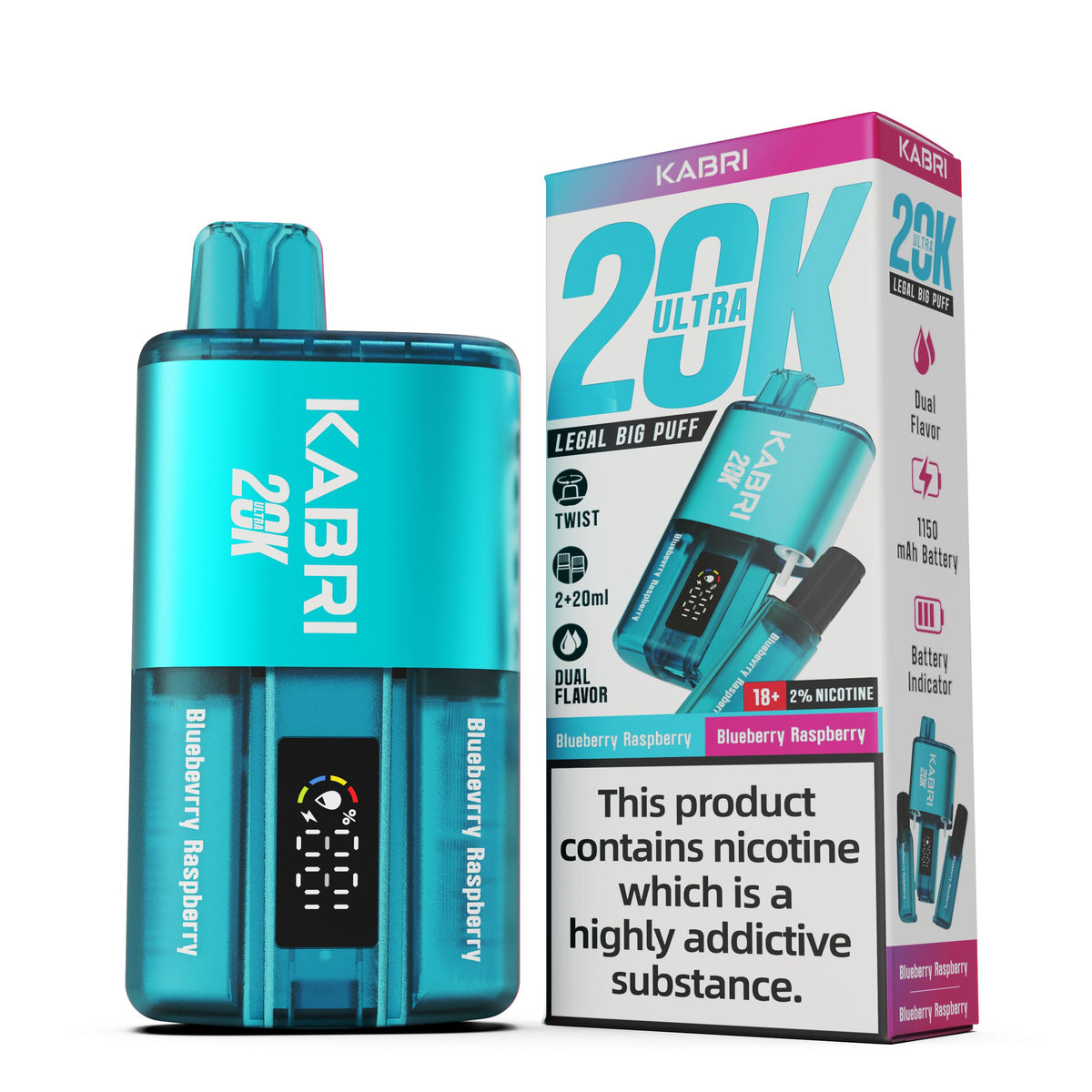 Buy Kabri Ultra 20K Disposable Vape Box of 5 - Bulk Vape Wholesale
