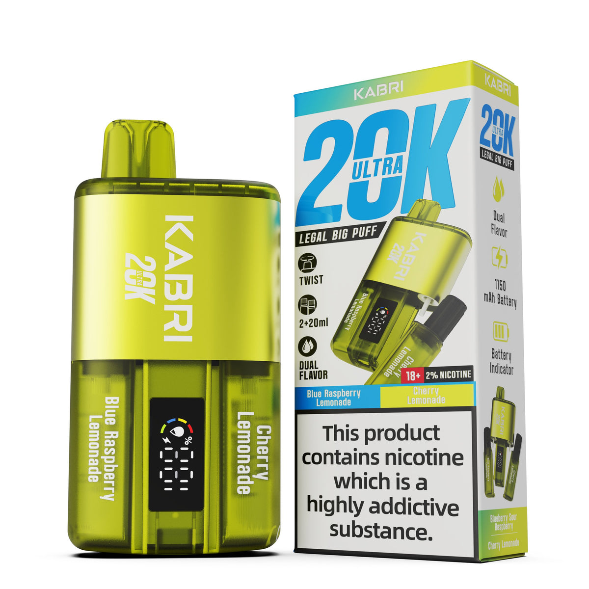 Buy Kabri Ultra 20K Disposable Vape Box of 5 - Bulk Vape Wholesale