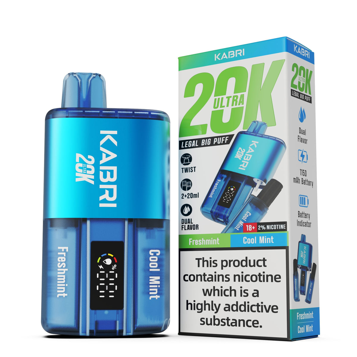 Buy Kabri Ultra 20K Disposable Vape Box of 5 - Bulk Vape Wholesale