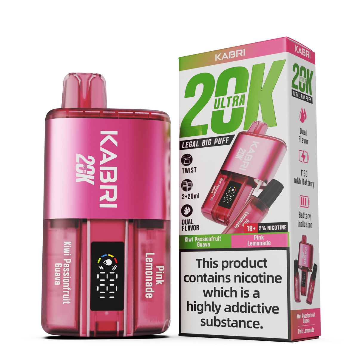Buy Kabri Ultra 20K Disposable Vape Box of 5 - Bulk Vape Wholesale