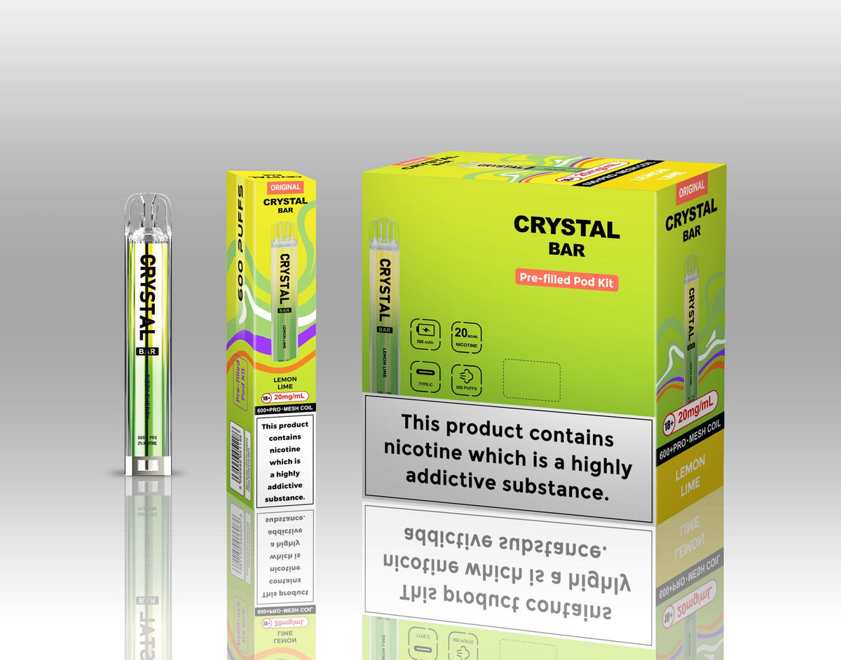 Crystal Bar Original 600 Vape Kit Pack of 10