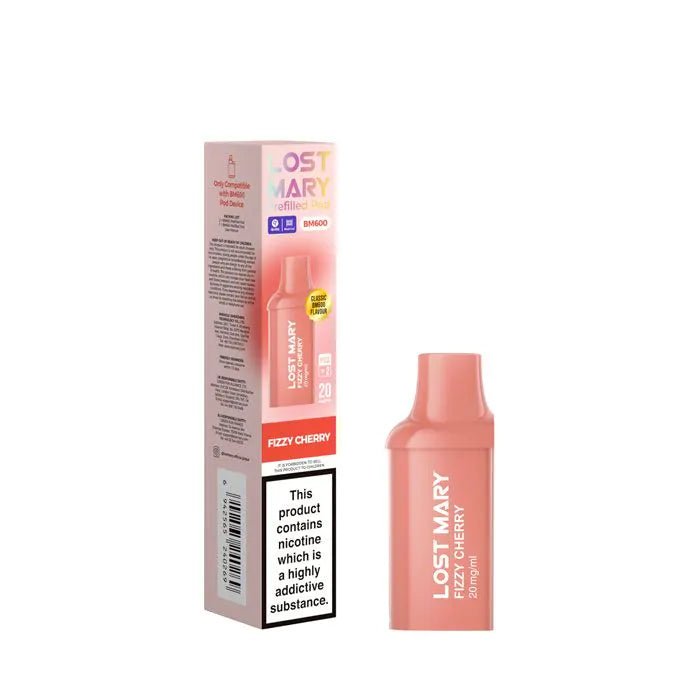 Lost Mary BM600 Replacement Pods Pack of 10 Fizzy Cherry