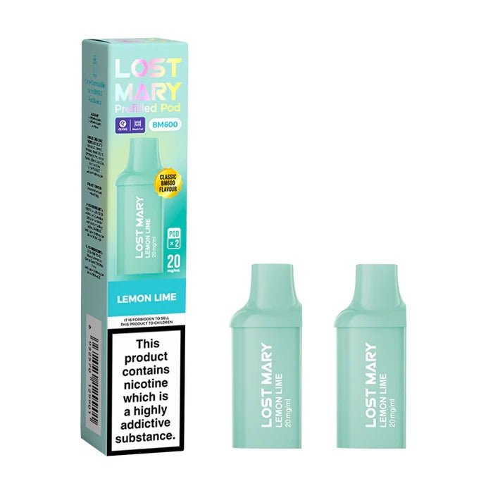 Lost Mary BM600 Replacement Pods Pack of 10 Lemon & Lime