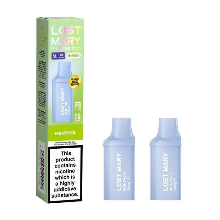Lost Mary BM600 Replacement Pods Pack of 10 Menthol