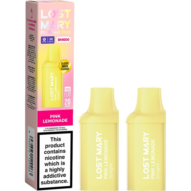 Lost Mary BM600 Replacement Pods Pack of 10 Pink Lemonade