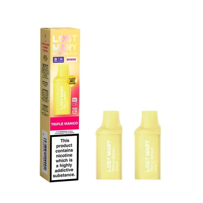 Lost Mary BM600 Replacement Pods Pack of 10 Triple Mango