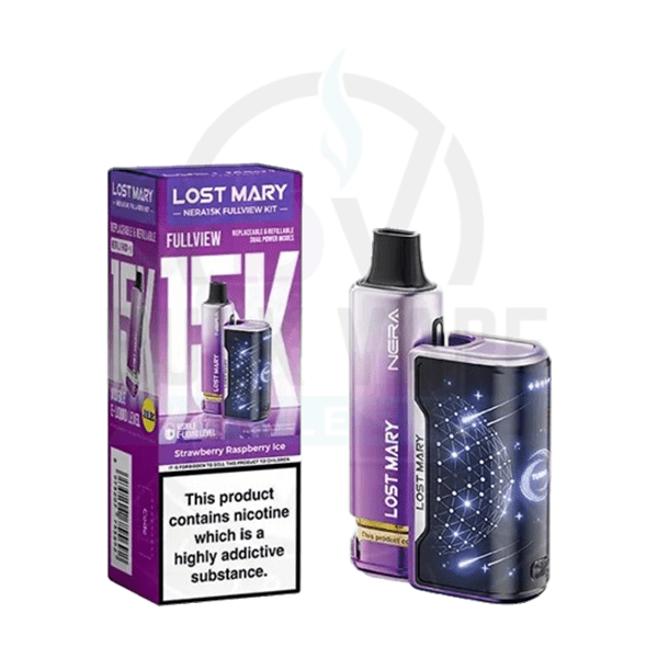 Lost Mary Nera 15K Prefilled Pod Kit - Box of 5 Strawberry Raspberry Ice