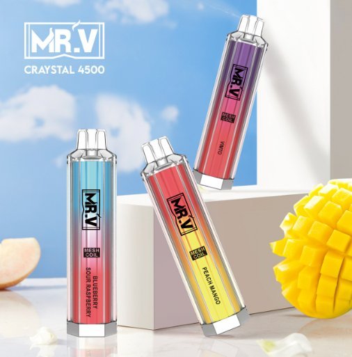 MR.V Crystal 4500 Puffs Disposable Vape Box of 10 - Bulk Vape Wholesale