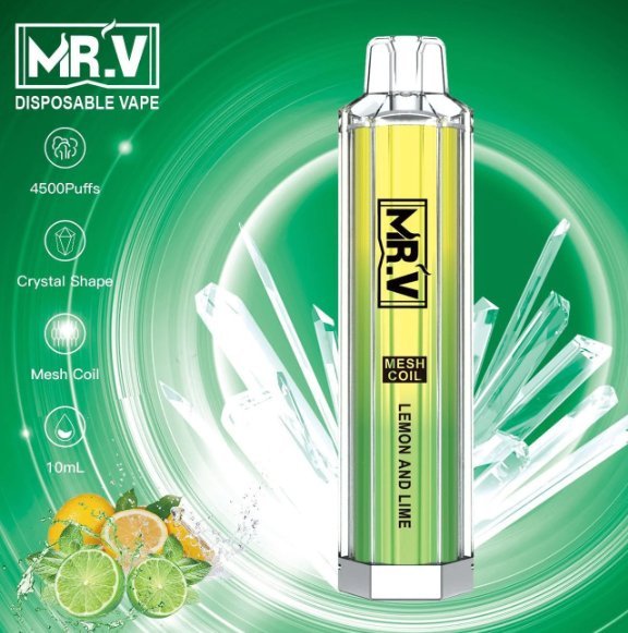 MR.V Crystal 4500 Puffs Disposable Vape Box of 10 - Bulk Vape Wholesale