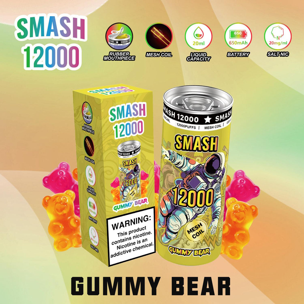 OG Super Smash 12000 Puffs Disposable Vape Pod Box of 10 - Bulk Vape Wholesale